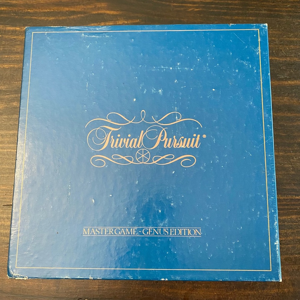 Vintage 1981 Trivial Pursuit Genus Edition Master Game Horn Abbot Complete A